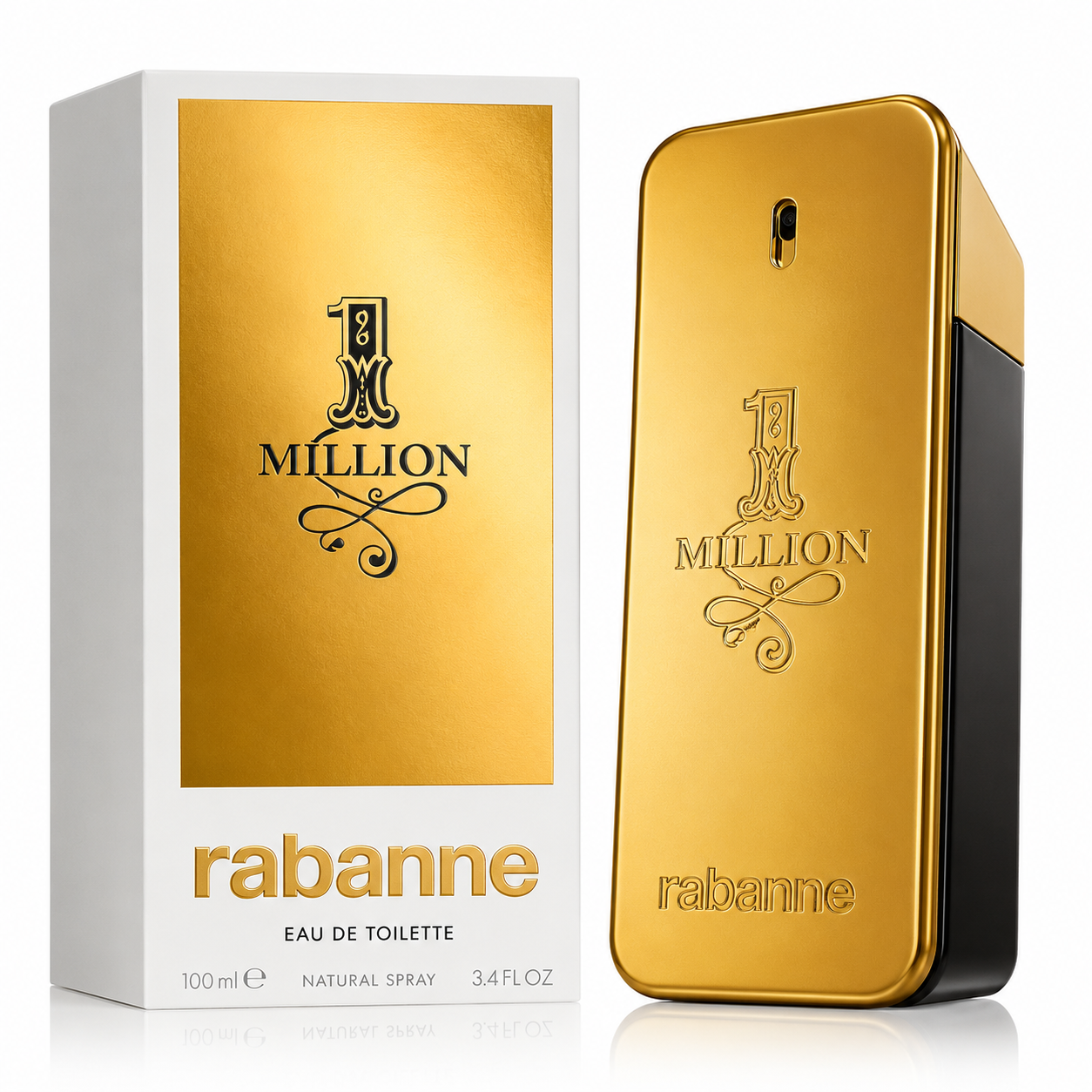 Rabanne One Million Eau de Toilette Spray 100ml (3.4 fl oz) for Men – Warm, Seductive & Long Lasting