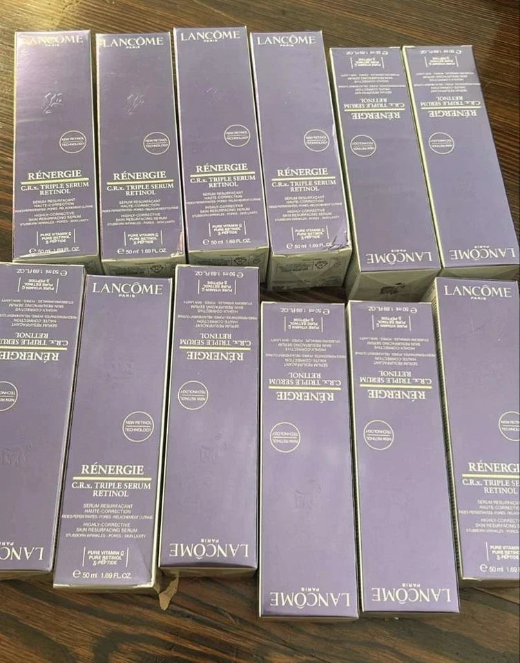 Lancôme Rénergie C.R.x. Triple Serum Retinol 1.7 oz (50ml) Anti-Aging Face Serum – New in Box & Sealed
