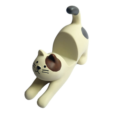 Resin Cat Phone Holder for Home and Office Decor