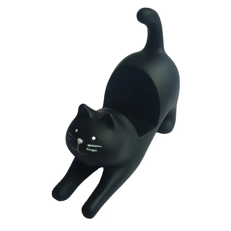 Resin Cat Phone Holder for Home and Office Decor