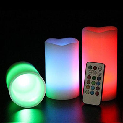 Remote Control Color Changing Plastic Candles