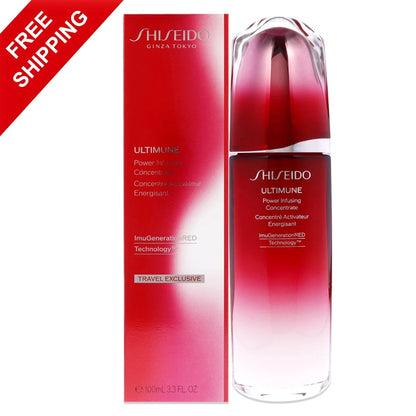 SHISEIDO Ultimune Power Infusing Concentrate Serum 100ml (3.3 oz) | Strengthening Face Serum | New