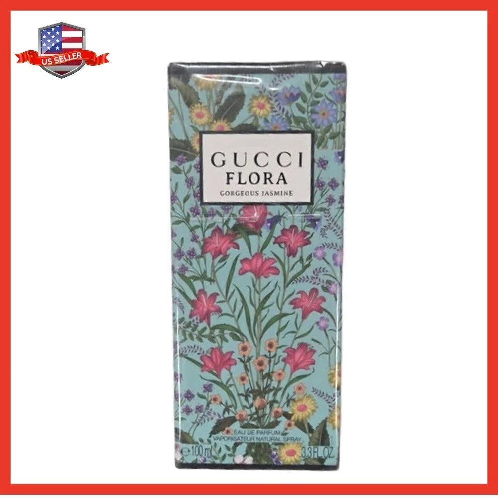 Gucci Flora Gorgeous Jasmine Eau de Parfum Spray 3.3 oz / 100ml for Women – Authentic Luxury Floral Fragrance