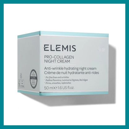 ELEMIS Pro-Collagen Night Cream 50ml (1.6 fl oz) – Anti-Wrinkle Moisturizer for All Skin Types