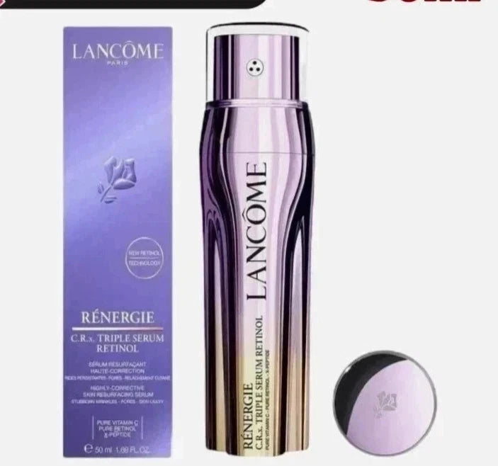 Lancôme Rénergie C.R.x. Triple Serum Retinol 1.7 oz (50ml) Anti-Aging Face Serum – New in Box & Sealed