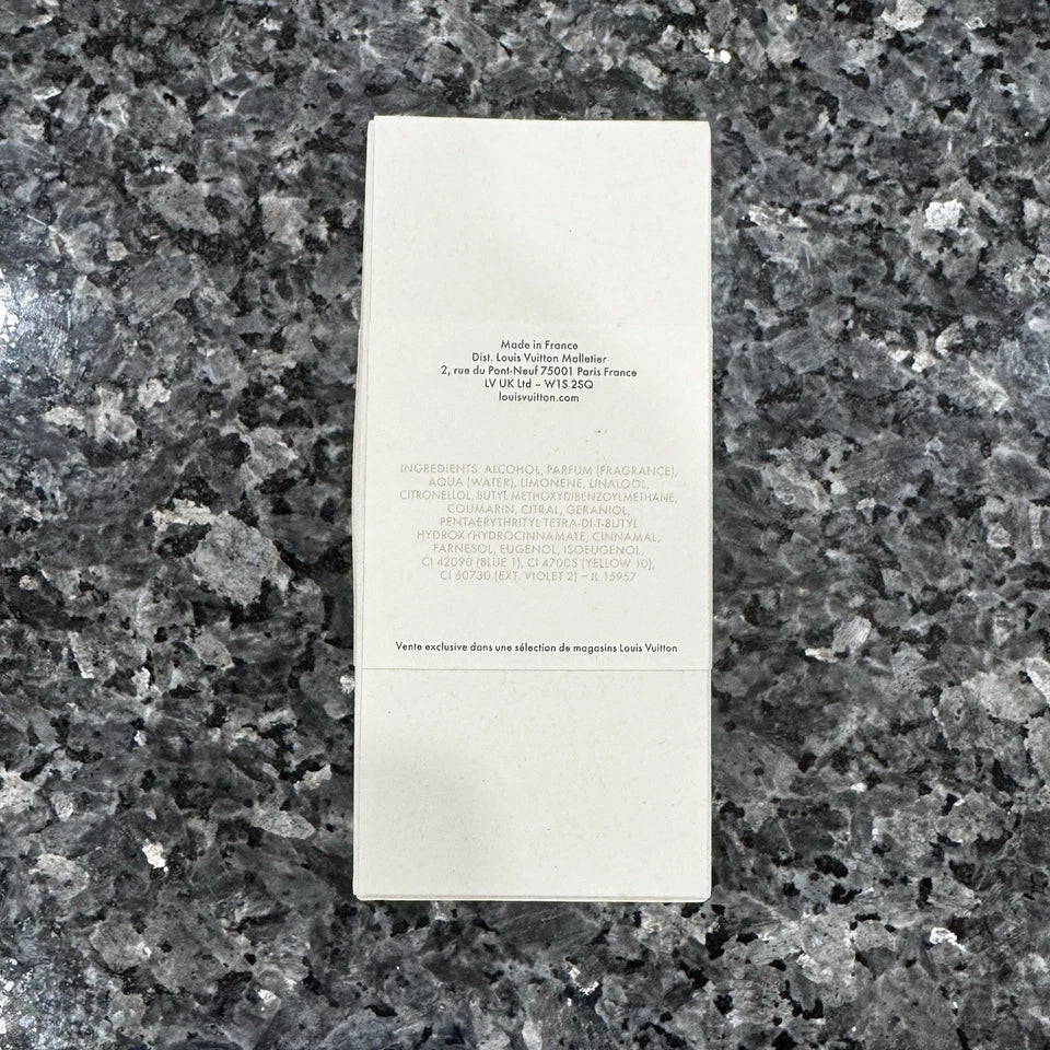 Louis Vuitton Imagination Empty Perfume Box – Gray Top Cologne Packaging | Authentic