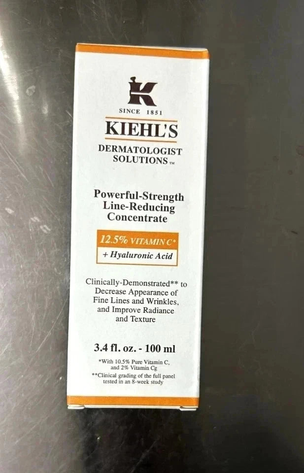Kiehl's Powerful-Strength Line-Reducing Concentrate 3.4 oz (100ml) – Vitamin C & Hyaluronic Acid